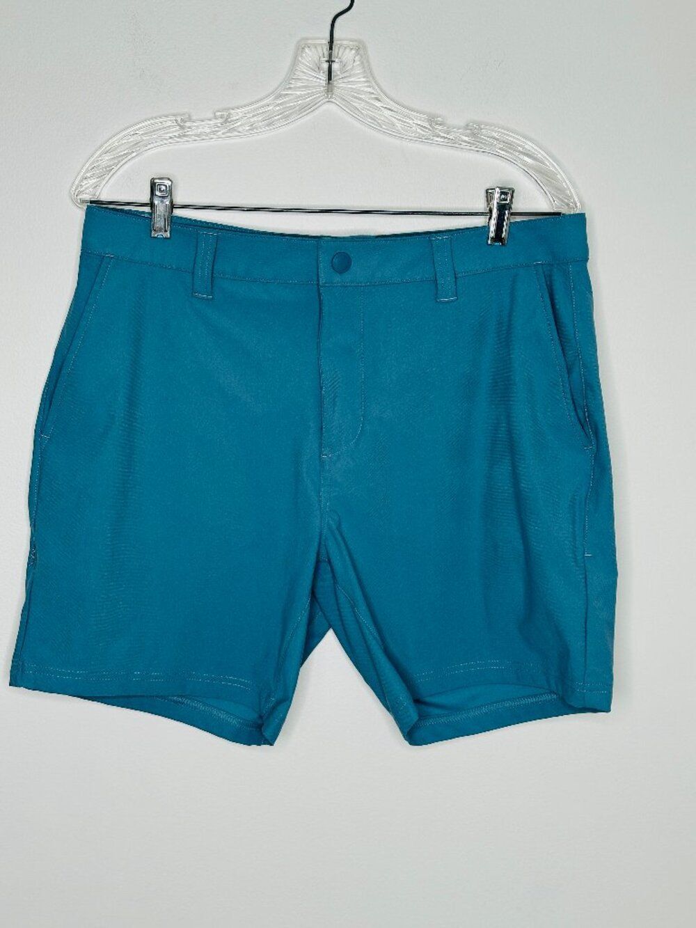 Rhone Men's Commuter Short 7" Inseam Teal Blue Size 33